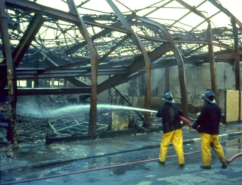 Butlins Skegness fire 1974 by A.J Marriot at Redcoats Reunited