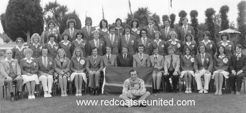 Butlins Pwllheli Redcoat team at Redcoats Reunited